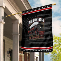 Retro Emblem Classic Steam Train Patriotic Garden Flag Locomotive Heritage Pride Legend of the Rails