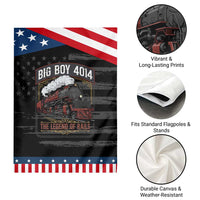 Retro Emblem Classic Steam Train Patriotic Garden Flag Locomotive Heritage Pride Legend of the Rails