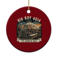 Scenic Mountain Steam Train Graphic Ceramic Ornament Legend of the Rails Heritage Pride