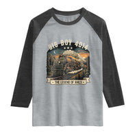 Scenic Mountain Steam Train Graphic Raglan Shirt Legend of the Rails Heritage Pride