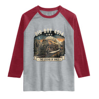 Scenic Mountain Steam Train Graphic Raglan Shirt Legend of the Rails Heritage Pride