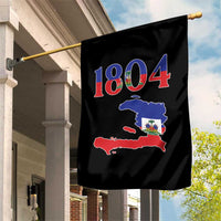 1804 Haiti Map and Flag Garden Flag Haitian Heritage Pride Graphic