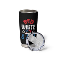 Red White and Jew Tumbler Cup Funny Jewish Patriotic 4th of July Star Of David - Wonder Print Shop