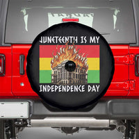 Juneteenth Is My Independence Day Spare Tire Cover Bold Afro Liberation Pan-African Flag - Wonder Print Shop