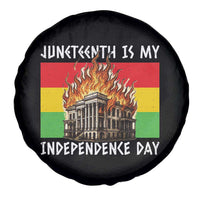 Juneteenth Is My Independence Day Spare Tire Cover Bold Afro Liberation Pan-African Flag - Wonder Print Shop