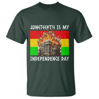 Juneteenth Is My Independence Day T Shirt Bold Afro Liberation Pan-African Flag - Wonder Print Shop