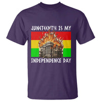 Juneteenth Is My Independence Day T Shirt Bold Afro Liberation Pan-African Flag - Wonder Print Shop