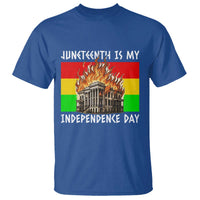 Juneteenth Is My Independence Day T Shirt Bold Afro Liberation Pan-African Flag - Wonder Print Shop