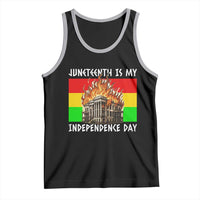 Juneteenth Is My Independence Day Tank Top Bold Afro Liberation Pan-African Flag - Wonder Print Shop