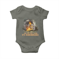 Juneteenth Ancestral Justice Baby Onesie This Fire Aint Arson It is Remembrance Black History - Wonder Print Shop
