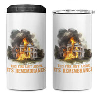 Juneteenth Ancestral Justice 4 in 1 Can Cooler Tumbler This Fire Aint Arson It is Remembrance Black History - Wonder Print Shop