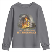 Juneteenth Ancestral Justice Youth Sweatshirt This Fire Aint Arson It is Remembrance Black History - Wonder Print Shop