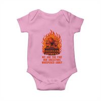 Harriet Tubman and Frederick Douglass Baby Onesie We Are the Fire Our Ancestors Whispered About Juneteenth 1865 - Wonder Print Shop