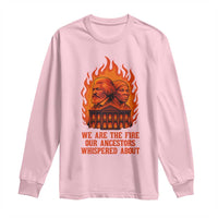 Harriet Tubman and Frederick Douglass Long Sleeve Shirt We Are the Fire Our Ancestors Whispered About Juneteenth 1865 - Wonder Print Shop