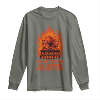 Harriet Tubman and Frederick Douglass Long Sleeve Shirt We Are the Fire Our Ancestors Whispered About Juneteenth 1865 - Wonder Print Shop