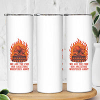 Harriet Tubman and Frederick Douglass Skinny Tumbler We Are the Fire Our Ancestors Whispered About Juneteenth 1865 - Wonder Print Shop