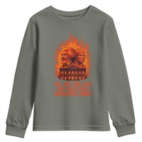 Harriet Tubman and Frederick Douglass Youth Sweatshirt We Are the Fire Our Ancestors Whispered About Juneteenth 1865 - Wonder Print Shop