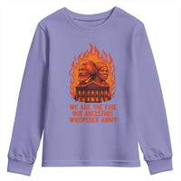 Harriet Tubman and Frederick Douglass Youth Sweatshirt We Are the Fire Our Ancestors Whispered About Juneteenth 1865 - Wonder Print Shop