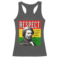 Respect Frederick Douglass Racerback Tank Top It Is Easier To Build Strong Children Empowerment - Wonder Print Shop