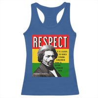 Respect Frederick Douglass Racerback Tank Top It Is Easier To Build Strong Children Empowerment - Wonder Print Shop