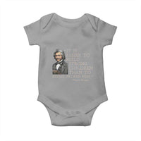 Vintage Frederick Douglass Baby Onesie It Is Easier To Build Strong Children Than To Repair Broken Men - Wonder Print Shop