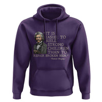 Vintage Frederick Douglass Hoodie It Is Easier To Build Strong Children Than To Repair Broken Men - Wonder Print Shop