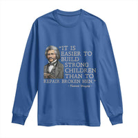Vintage Frederick Douglass Long Sleeve Shirt It Is Easier To Build Strong Children Than To Repair Broken Men - Wonder Print Shop
