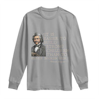 Vintage Frederick Douglass Long Sleeve Shirt It Is Easier To Build Strong Children Than To Repair Broken Men - Wonder Print Shop