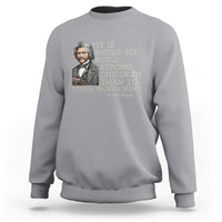Vintage Frederick Douglass Sweatshirt It Is Easier To Build Strong Children Than To Repair Broken Men - Wonder Print Shop