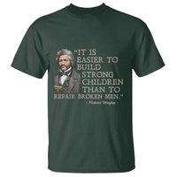 Vintage Frederick Douglass T Shirt It Is Easier To Build Strong Children Than To Repair Broken Men - Wonder Print Shop