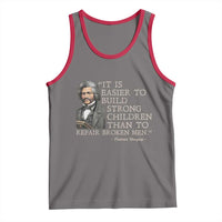 Vintage Frederick Douglass Tank Top It Is Easier To Build Strong Children Than To Repair Broken Men - Wonder Print Shop