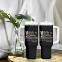 Vintage Frederick Douglass Tumbler With Handle It Is Easier To Build Strong Children Than To Repair Broken Men - Wonder Print Shop