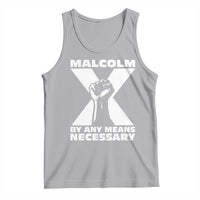Malcolm X Power Fist Tank Top Civil Rights Leader Pride Bold Statement - Wonder Print Shop