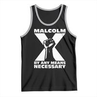 Malcolm X Power Fist Tank Top Civil Rights Leader Pride Bold Statement - Wonder Print Shop