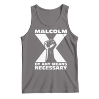 Malcolm X Power Fist Tank Top Civil Rights Leader Pride Bold Statement - Wonder Print Shop