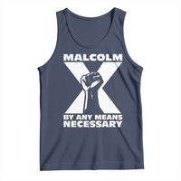 Malcolm X Power Fist Tank Top Civil Rights Leader Pride Bold Statement - Wonder Print Shop