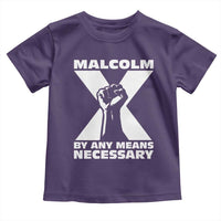 Malcolm X Power Fist Toddler T Shirt Civil Rights Leader Pride Bold Statement - Wonder Print Shop