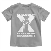 Malcolm X Power Fist Toddler T Shirt Civil Rights Leader Pride Bold Statement - Wonder Print Shop