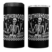 Rockin' Fatherhood Skeleton 4 in 1 Can Cooler Tumbler Funny Dad Life Quote Gift for Father’s Day - Wonder Print Shop