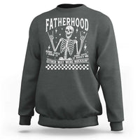 Rockin' Fatherhood Skeleton Sweatshirt Funny Dad Life Quote Gift for Father’s Day - Wonder Print Shop