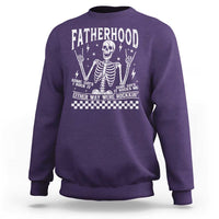 Rockin' Fatherhood Skeleton Sweatshirt Funny Dad Life Quote Gift for Father’s Day - Wonder Print Shop