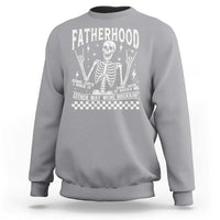 Rockin' Fatherhood Skeleton Sweatshirt Funny Dad Life Quote Gift for Father’s Day - Wonder Print Shop