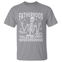 Rockin' Fatherhood Skeleton T Shirt Funny Dad Life Quote Gift for Father’s Day - Wonder Print Shop