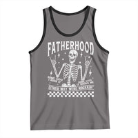 Rockin' Fatherhood Skeleton Tank Top Funny Dad Life Quote Gift for Father’s Day - Wonder Print Shop
