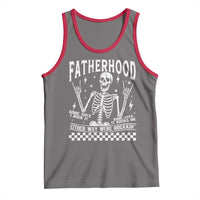 Rockin' Fatherhood Skeleton Tank Top Funny Dad Life Quote Gift for Father’s Day - Wonder Print Shop