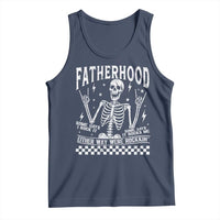 Rockin' Fatherhood Skeleton Tank Top Funny Dad Life Quote Gift for Father’s Day - Wonder Print Shop