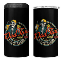 Funny Dad Tax Skeleton 4 in 1 Can Cooler Tumbler Making Sure It’s Not Poison Retro Food Humor Fathers Day Gift - Wonder Print Shop