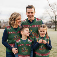 Funny Dad Tax Skeleton V-Neck Knit Sweater Vest Making Sure It’s Not Poison Retro Food Humor Fathers Day Gift - Wonder Print Shop