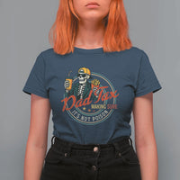 Funny Dad Tax Skeleton T Shirt For Women Making Sure It’s Not Poison Retro Food Humor Fathers Day Gift - Wonder Print Shop