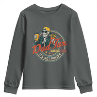 Funny Dad Tax Skeleton Youth Sweatshirt Making Sure It’s Not Poison Retro Food Humor Fathers Day Gift - Wonder Print Shop